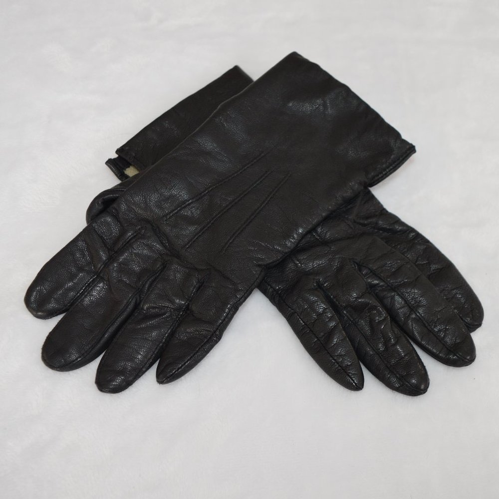 Fownes Genuine Leather Ladies Women Black Size 7.5